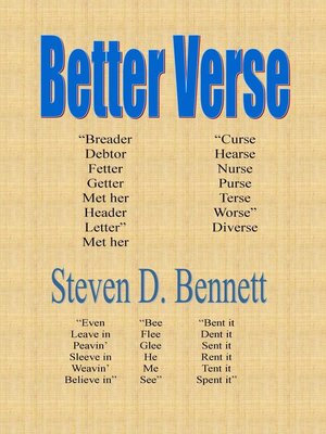 cover image of Better Verse